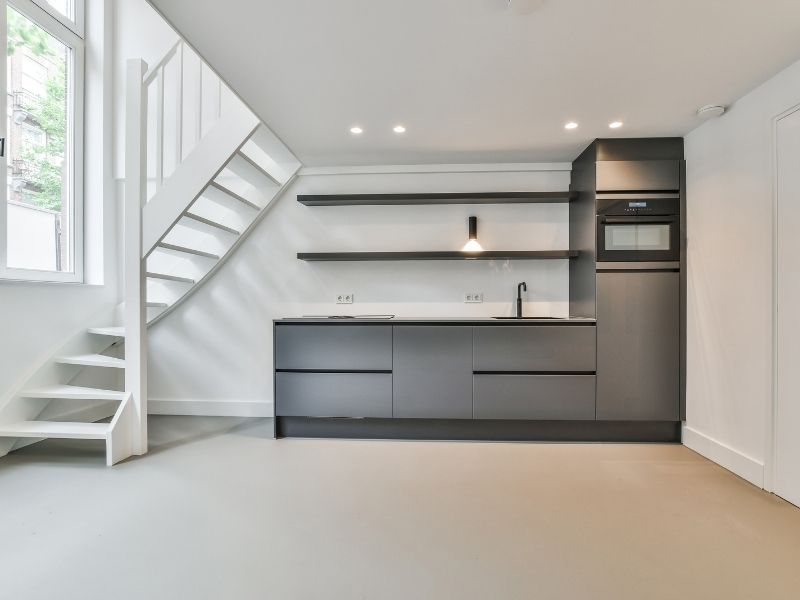 Gietvloer voor een appartement in Amsterdam